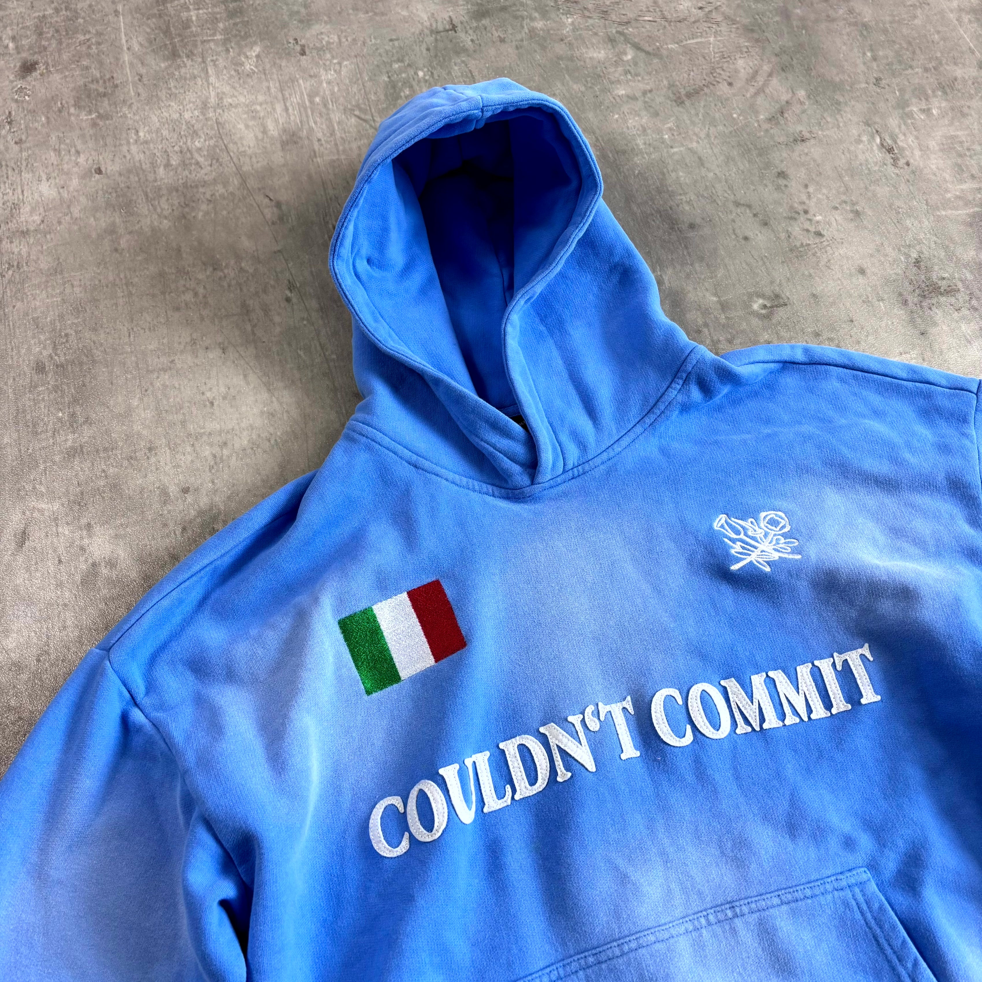 Couldn't Commit Hoodie "Blue Italy"