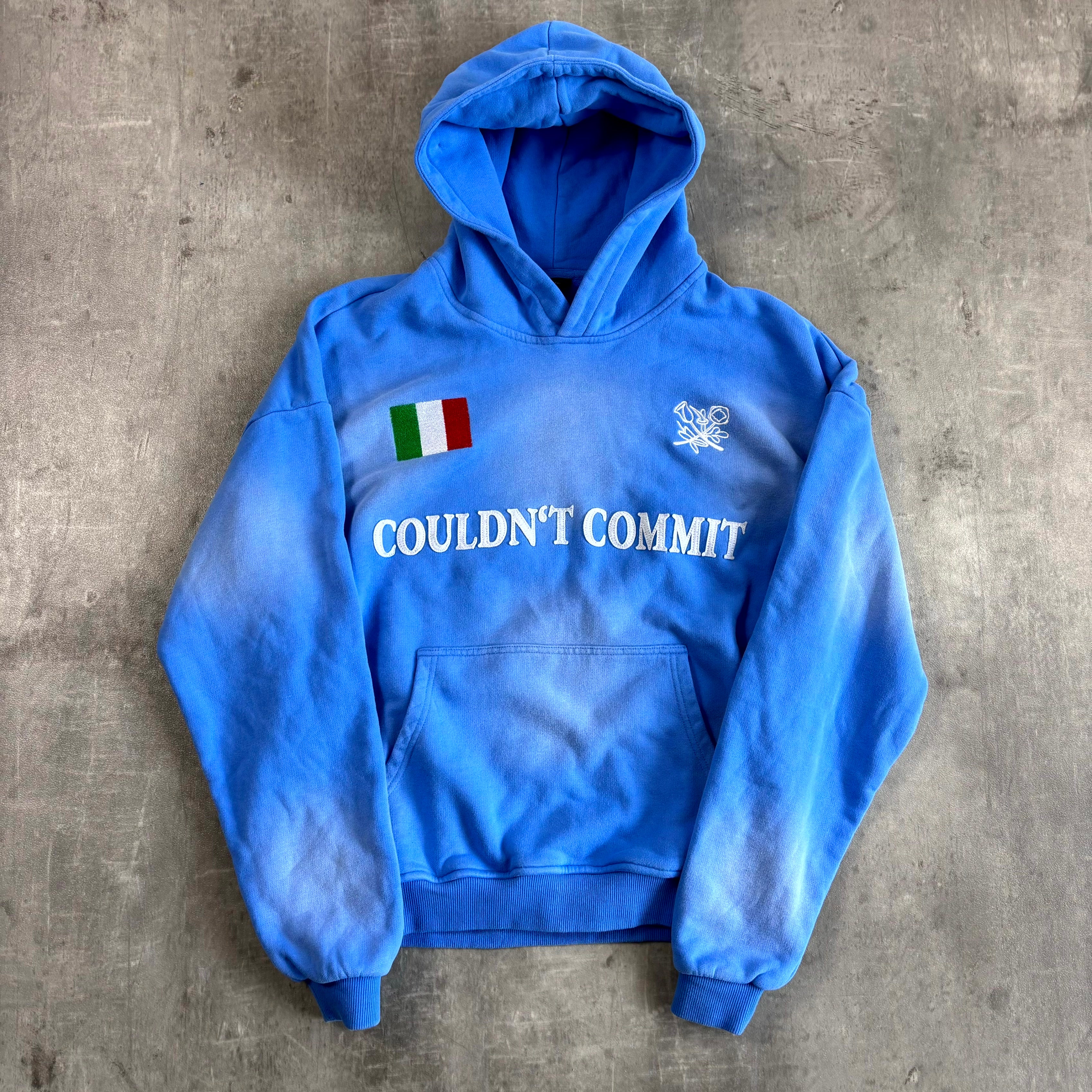 Couldn't Commit Hoodie "Blue Italy"