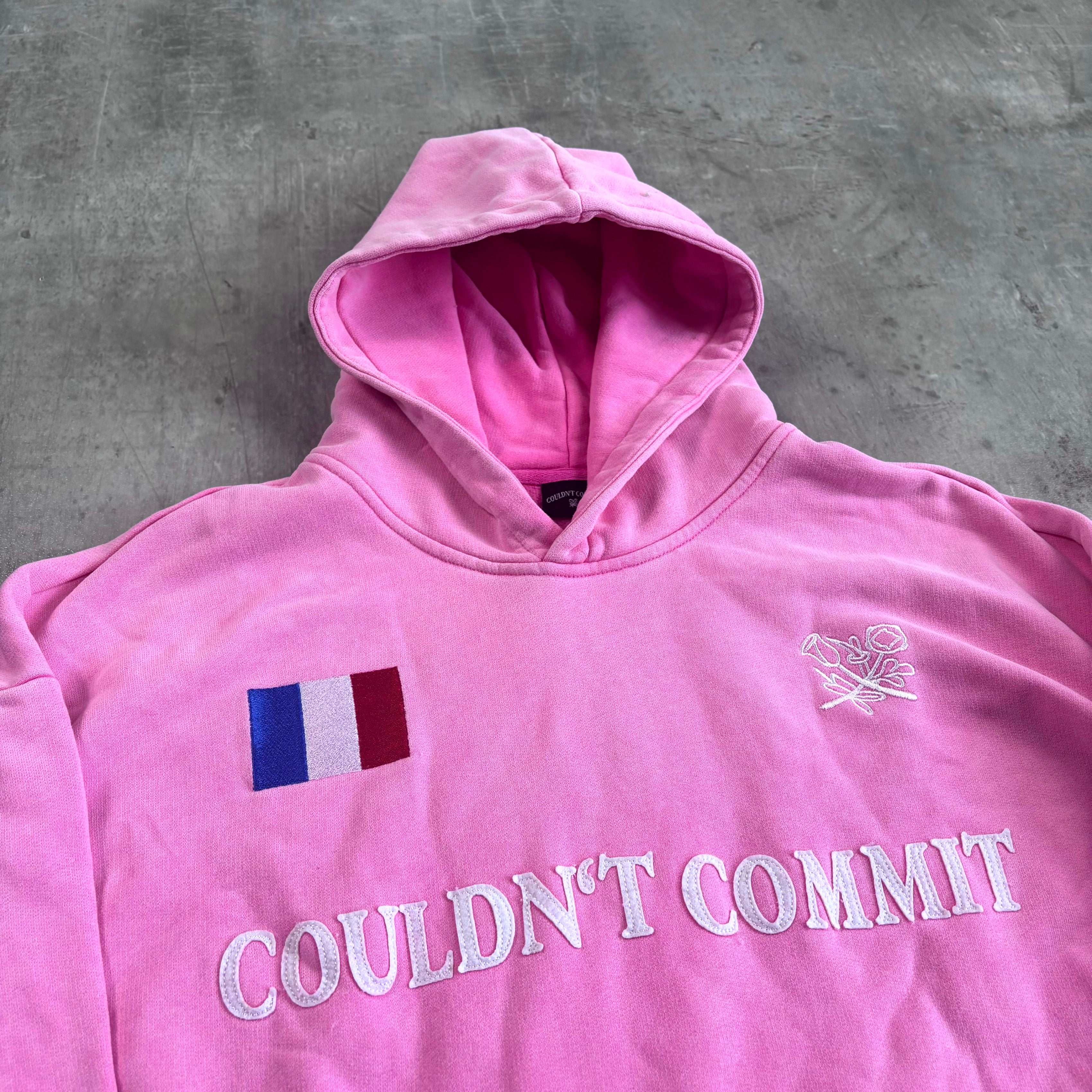 Couldn't Commit Hoodie "Pink France"