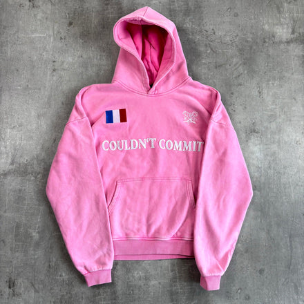 Couldn't Commit Hoodie "Pink France"