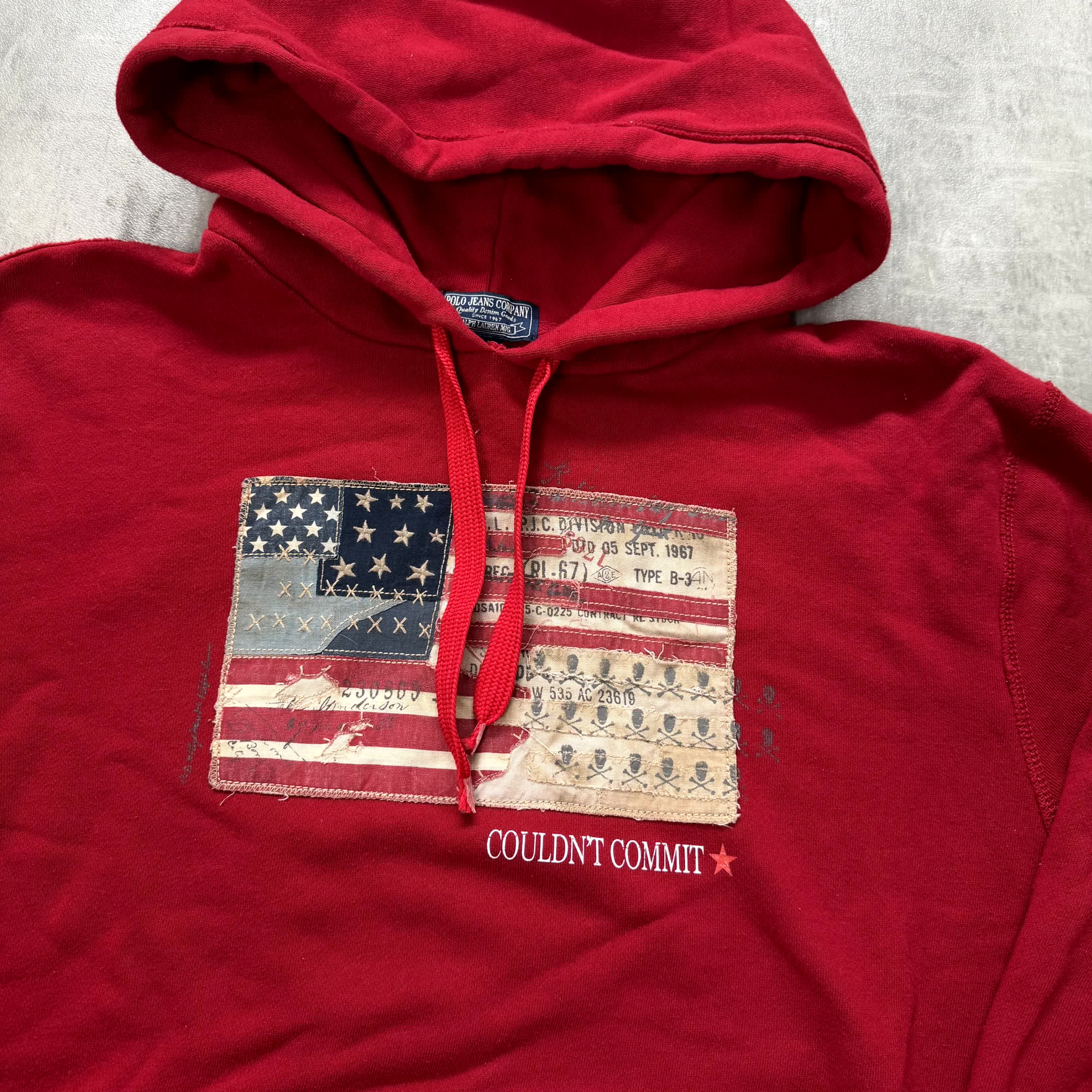 Couldn't Commit x Ralph Lauren Hoodie | XL