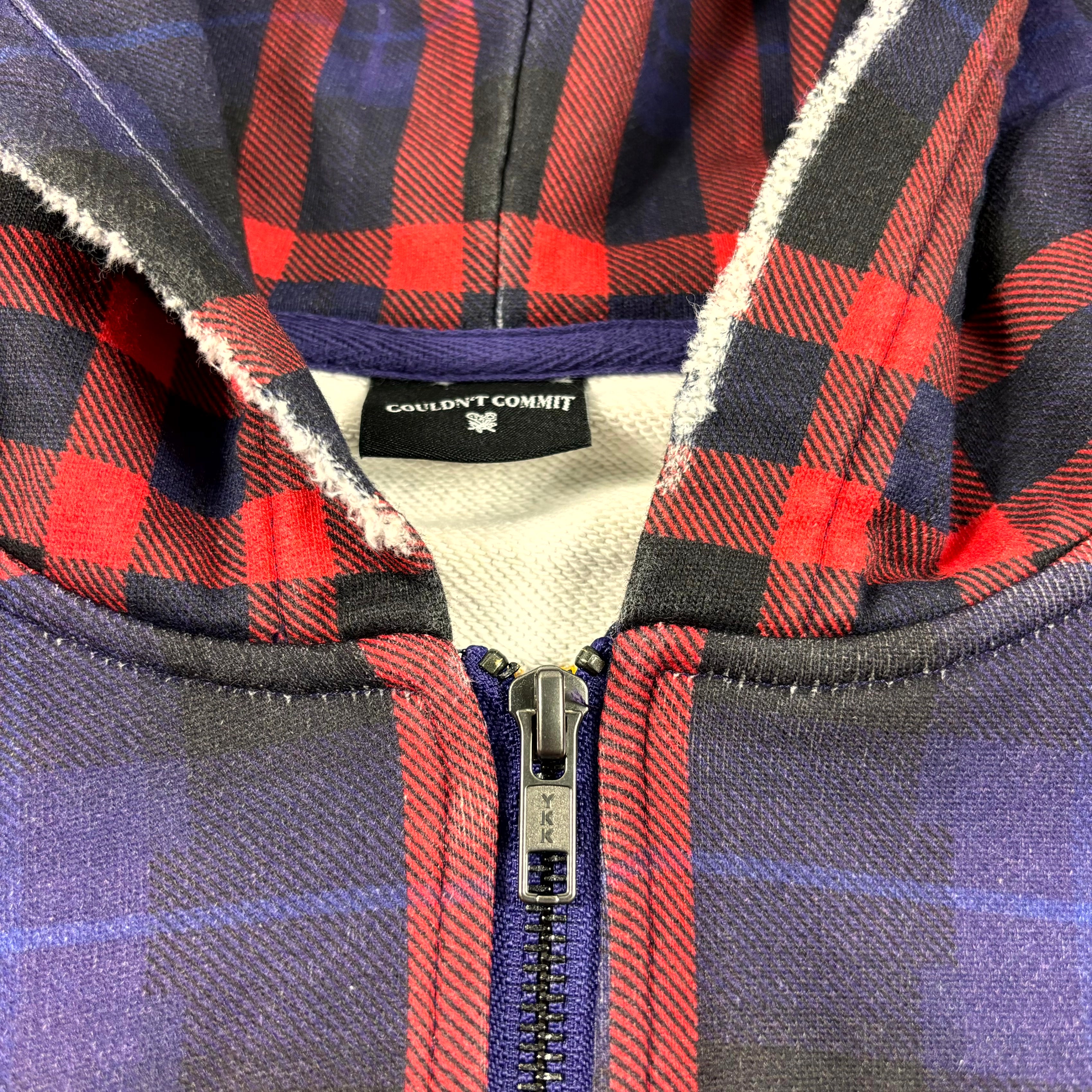 Couldn't Commit Plaid Zipper